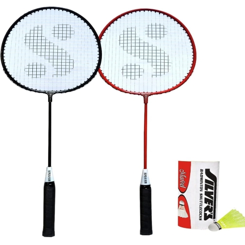 Combo-5 (2 Badminton Rackets, 3 Plastic Shuttlecock)