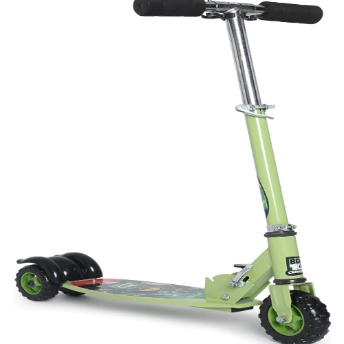Kick Scooter | Adjustable Height and Rear Brake | Foldable Scooter | for Kids Age 6+ Years (Ben 10 Scooter Oval, Green) 37% off
