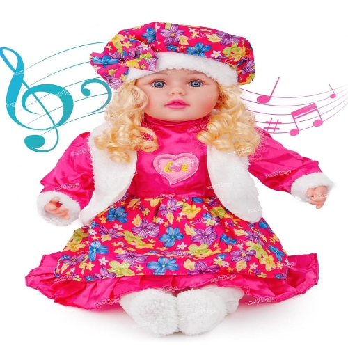 Zest 4 Toyz Poem Doll Girl Toys Baby Girl Doll Plush Soft Clothing Realistic Role Play Toy for Kids (Multi)