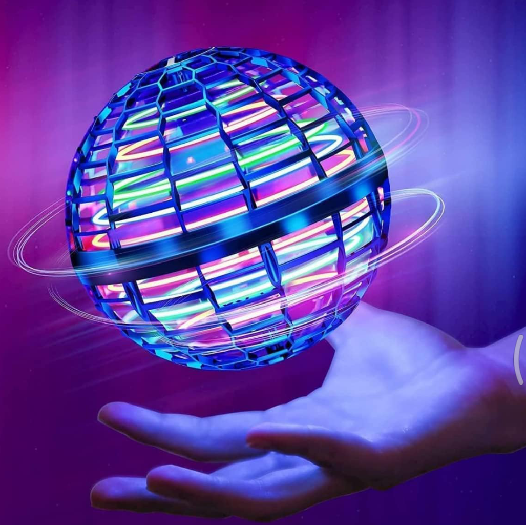 Flying Ball Toys, Flying Orb Ball Boomerang Mini Pro Spinner Toys for Boys Girls Kids Adult Indoor Outdoor, USB Rechargeable Built-in RGB Lights 360°RotatingTop Flying Ball Toys 2021】：Our hover ball is the newest flying toy in 2021! Do not miss it! P