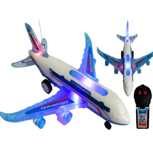 Remote Controlled 2 Functions Forward and Backward Air Plane with 3D Lights and Sound