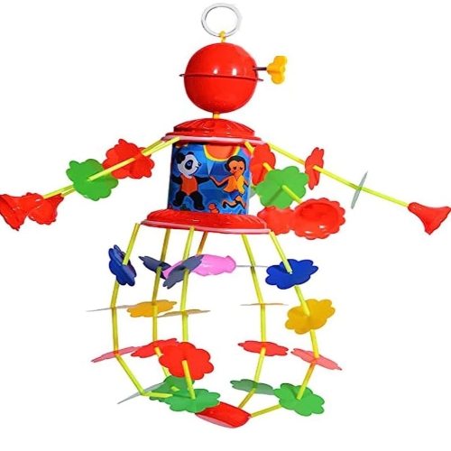 Hanging Cradle Musical Merry go Round jhoomer Toy for New Born Baby with Soothing Music (with Key)