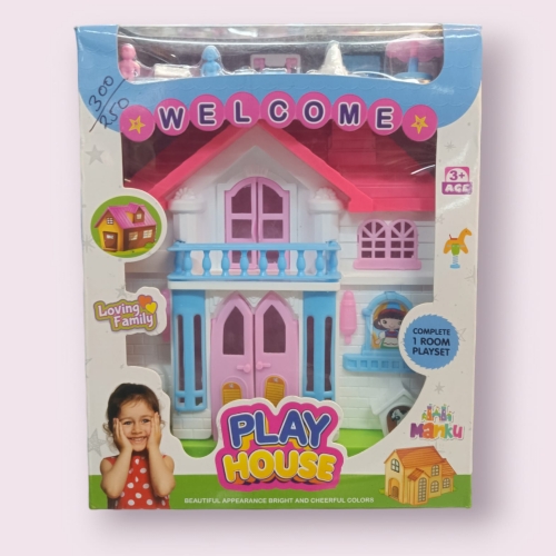 "Enchanting Haven: The Non-Toxic Dream Villa Dollhouse for Little Ones"