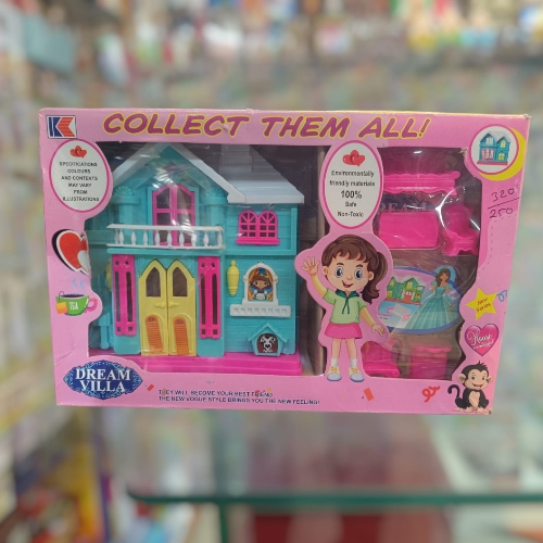 "Enchanting Haven: The Non-Toxic Dream Villa Dollhouse for Little One
