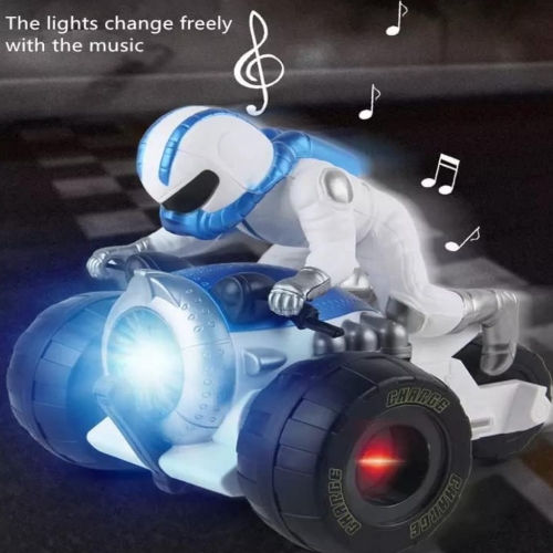 Rotating Stunt Musical Motorcycle 360° Rotating Racing Rc Motorbike With Music|Riding Figure Car Toys|Best Gift For Kids|Multicolor